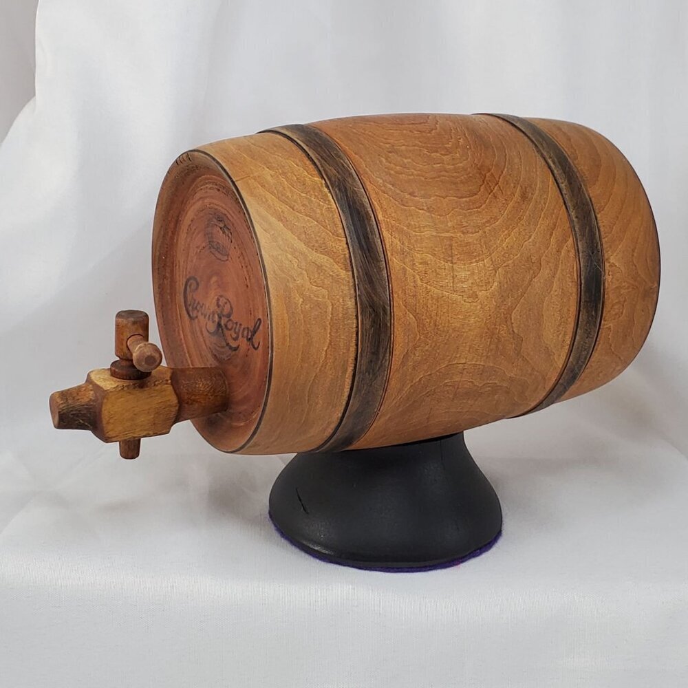 Crown Royal Wooden Whiskey Barrel Cask *DISPLAY ONLY* Bar Decor Man Cave Gift - Picture 10 of 11